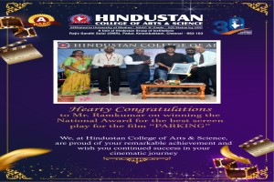 Hearty Congralutions to Mr Ramkumar on winning the National Award for the best screen play for the film PARKING